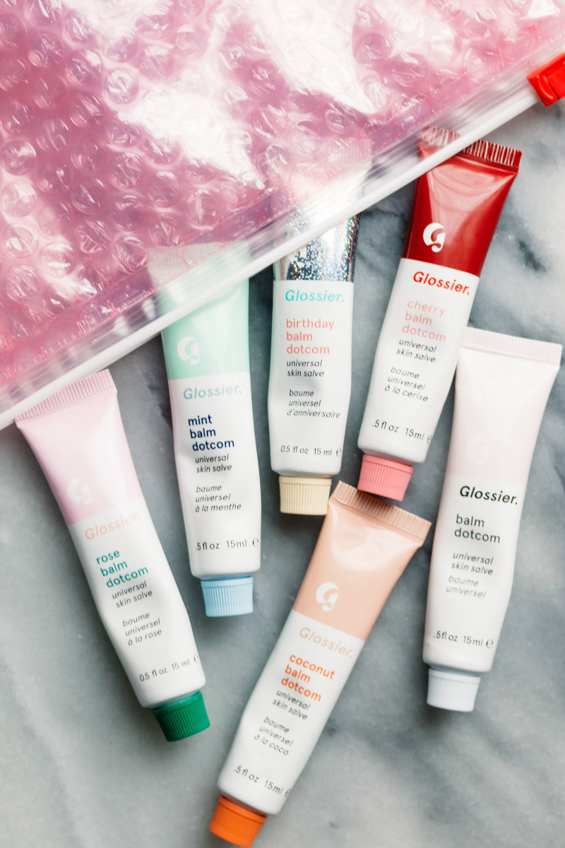 Four Glossier Coconut good Balm Dot Coms